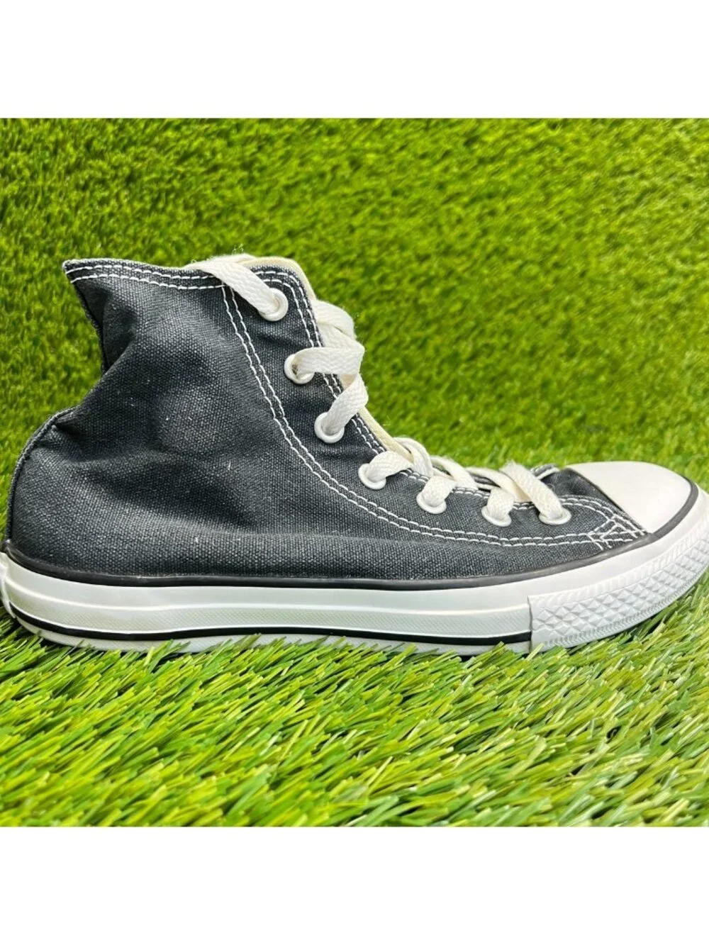 Converse Chuck Taylor All Star Hi Boys Size 2.5Y Black Athletic Shoes Sneakers